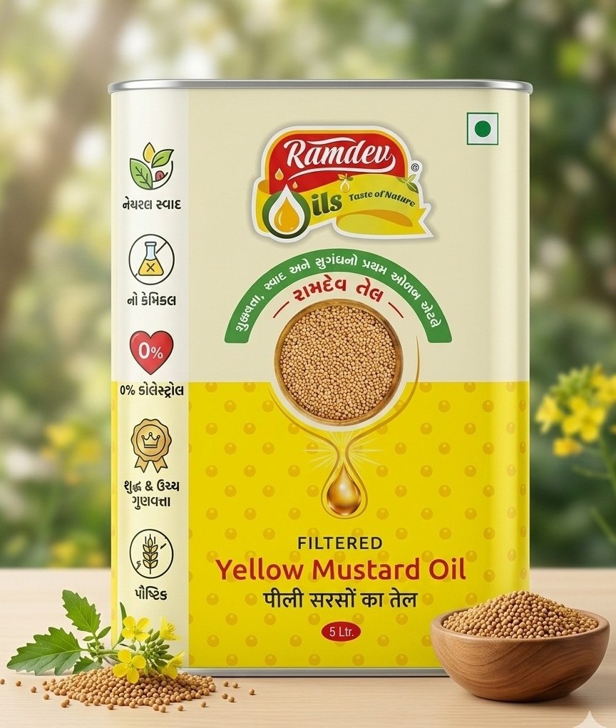 5Ltr Yellow mustard oil