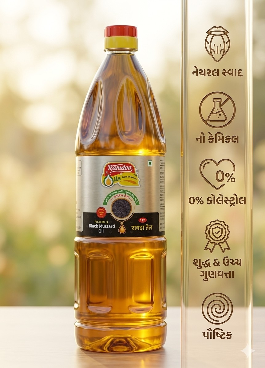 1Ltr Black mustard oil