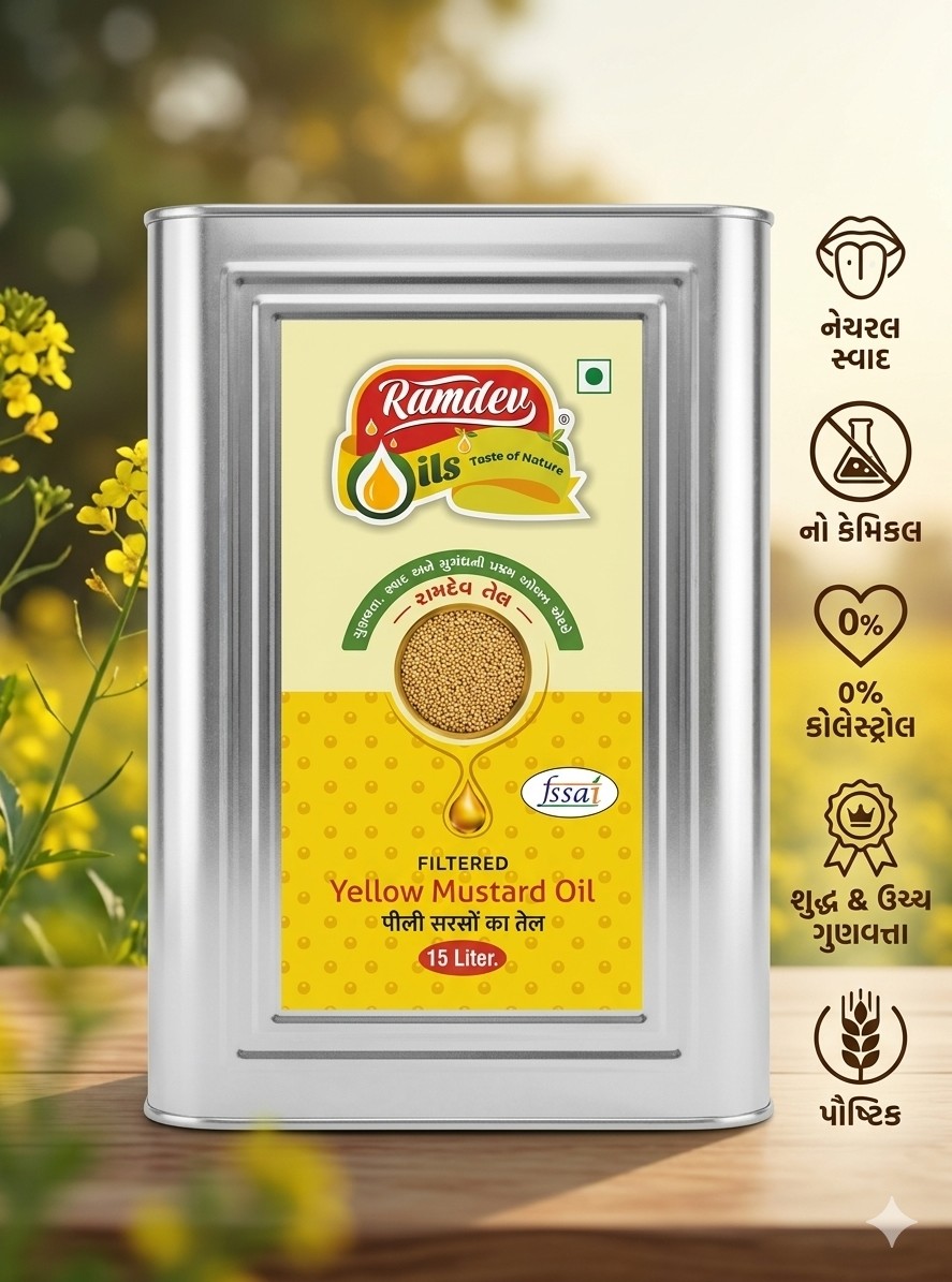 15Ltr Yellow mustard oil